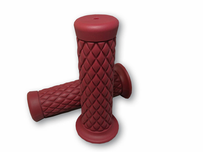SHIN YO Custom Diamond Style Lenkergriffe 1 Zoll dunkelrot Paar