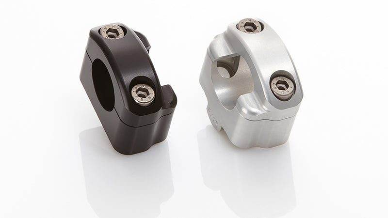 LSL Klemmböcke Ø22,2/Ø28,6/schwarz,+25mm