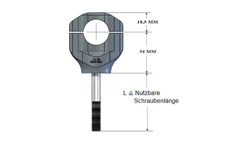 LSL Universal Klemmbock Kit GONIA Ø 28,6 mm