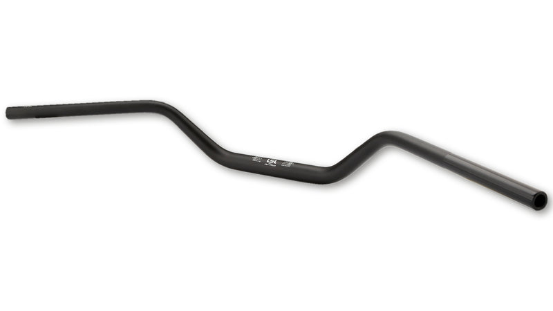 LSL X-Bar Alu-Lenker Flat Track X14, 1 1/8 Zoll, schwarz perlgestrahlt
