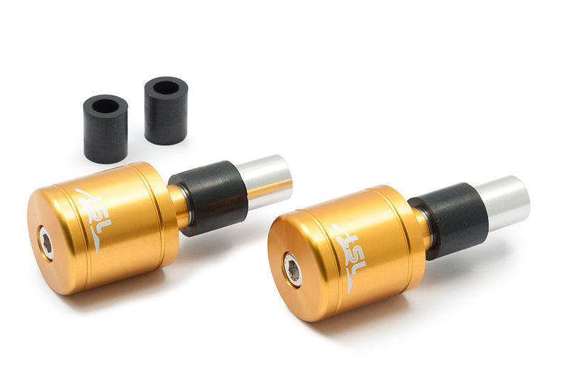 LSL Lenkergewichte Alu, gold, mit Logo, Ø14 & 18mm