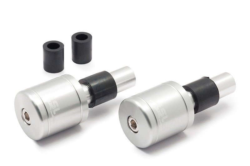LSL Lenkergewichte Alu, silber, mit Logo, Ø14 & 18mm