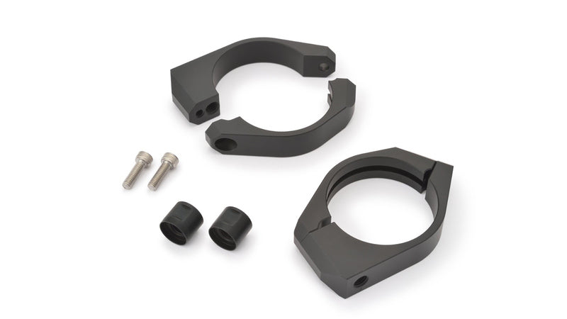 DAYTONA Gabelschellensatz mit Blinkerhalter Aluminium schwarz 49 mm