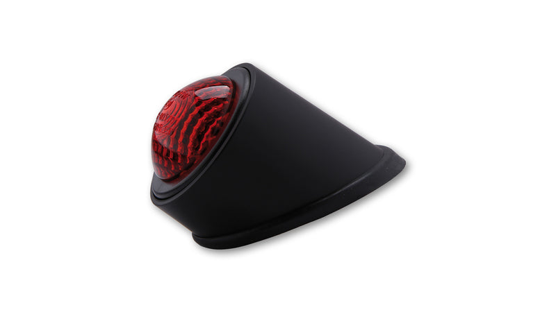 HIGHSIDER smart LED-Rücklicht OLD SCHOOL TYP1, schwarz, rotes Glas, E-gepr.