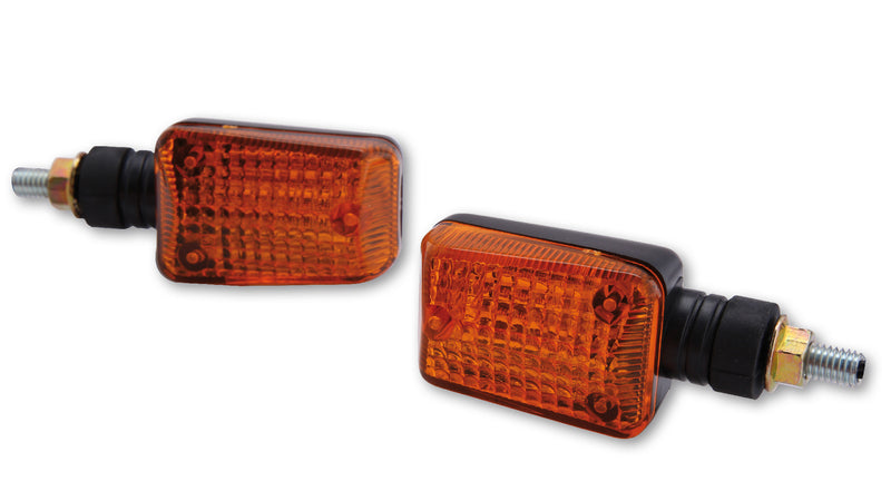 HIGHSIDER smart Mini-Blinker, schwarz, Glas gelb