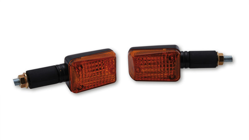 HIGHSIDER smart Mini-Blinker, schwarz, Glas gelb