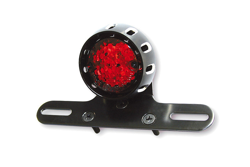 HIGHSIDER smart MILES LED Rücklicht, schwarzes Gehäuse, rotes Glas
