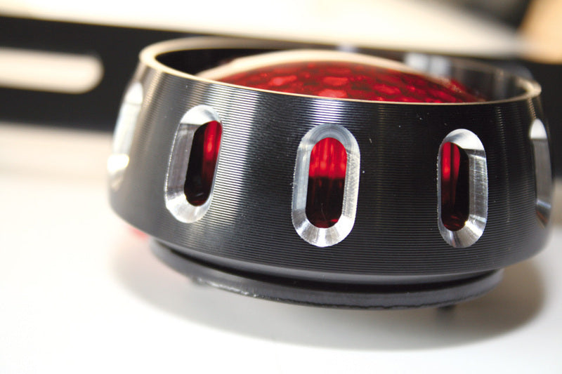 HIGHSIDER smart MILES LED Rücklicht, schwarzes Gehäuse, rotes Glas