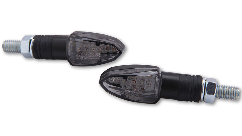 HIGHSIDER smart LED-Blinker LIZZARD, schwarz, getöntes Glas