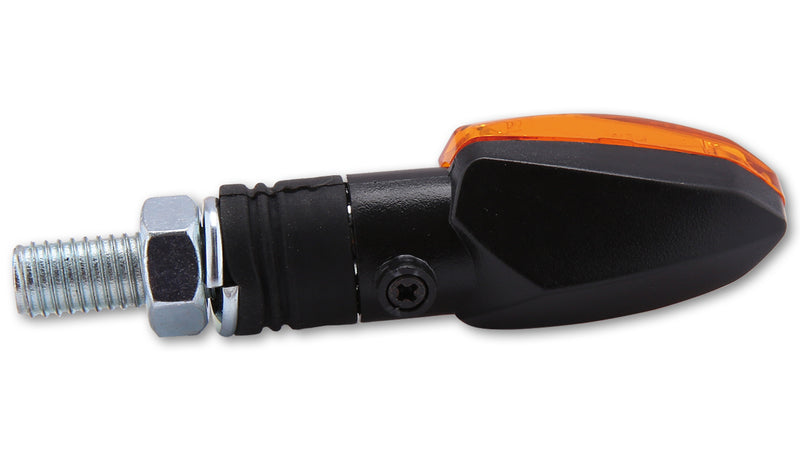 HIGHSIDER smart Halogen Blinker LIZZARD, schwarz, gelbes Glas, 12V/6W