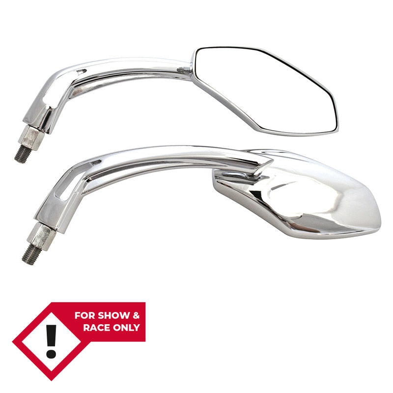 HIGHSIDER smart Lenkerspiegel LUCA, chrom