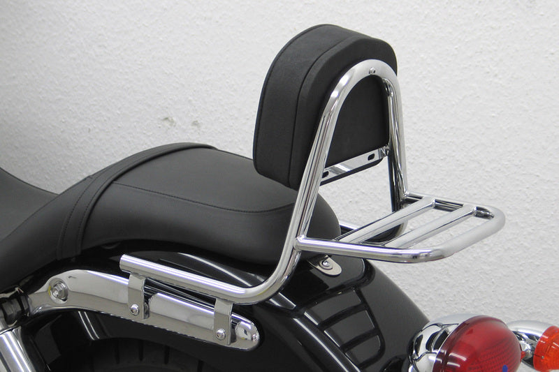 FEHLING Sissy Bar aus Rohr mit Kissen und Gepäckträger, Triumph Speedmaster 2008-