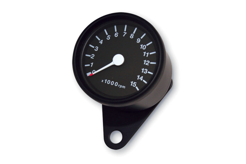 SHIN YO Drehzahlmesser 15.000 U/Min, Ø 60 mm, schwarz/schwarz