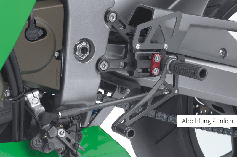 LSL Ersatzteil für 2Slide Rastenanlage 118K084RT, Schaltseite, ZX-6R, 98-02/9R, 98-