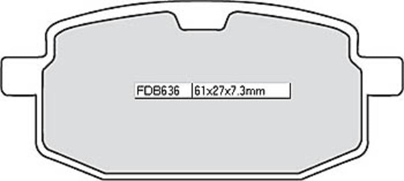 FERODO Bremsbelag FDB 636 AG