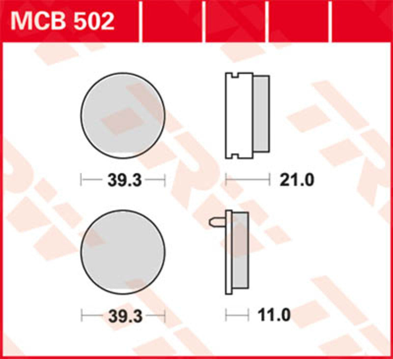 TRW Lucas Bremsbelag MCB502