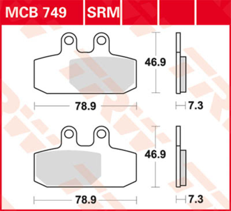 TRW Lucas Bremsbelag MCB749