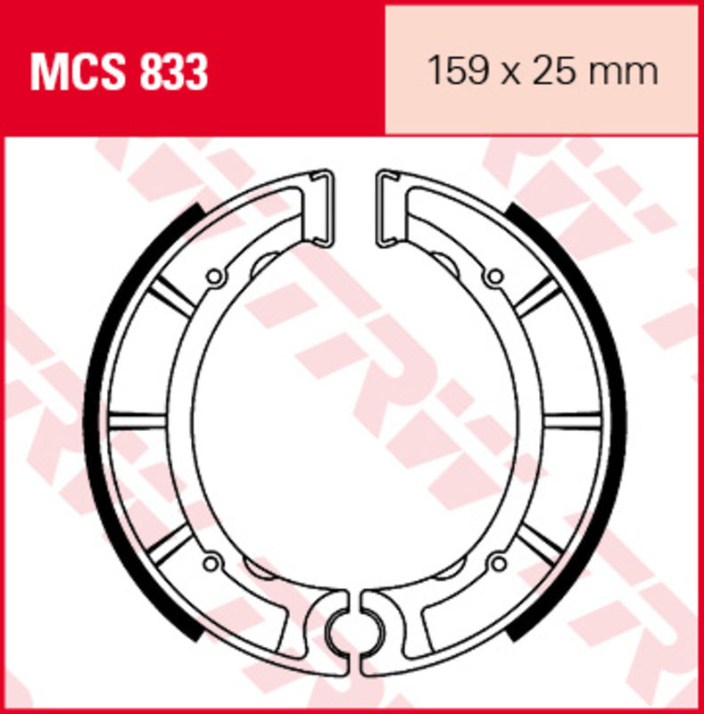 TRW Lucas Bremsbacken MCS833