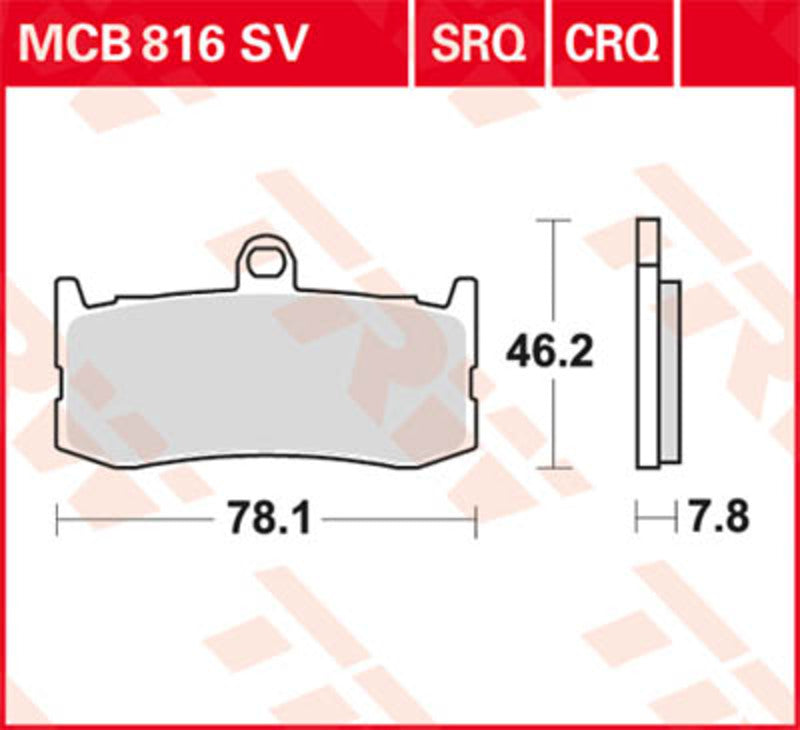 TRW Lucas Racingbelag MCB816SRQ