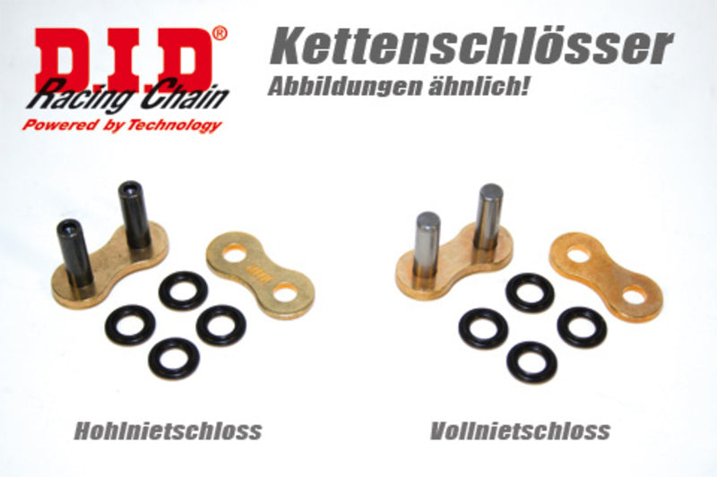 D.I.D. Hohlnietschloss 532 ZLV - (ZJ) 532er Teilung