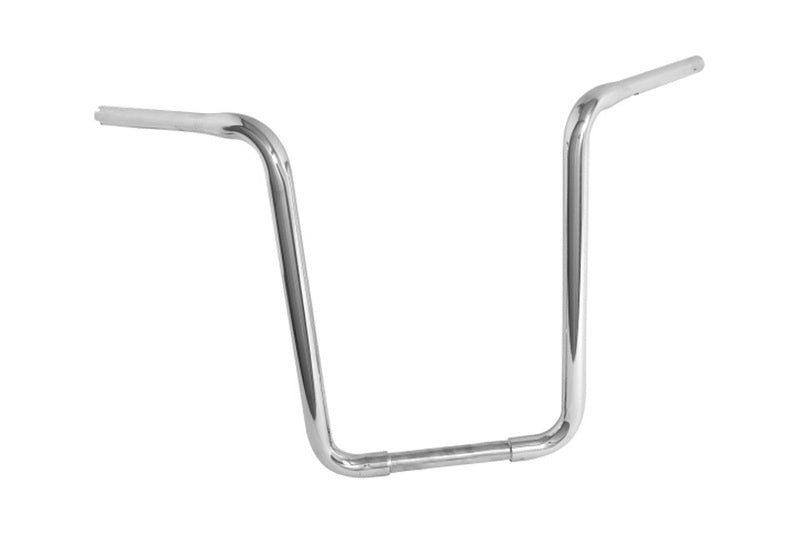 HIGHWAY HAWK Fat Apehanger 1 Zoll Lenker mit 3 Bohrungen, 880 mm breit 430mm hoch, chrom