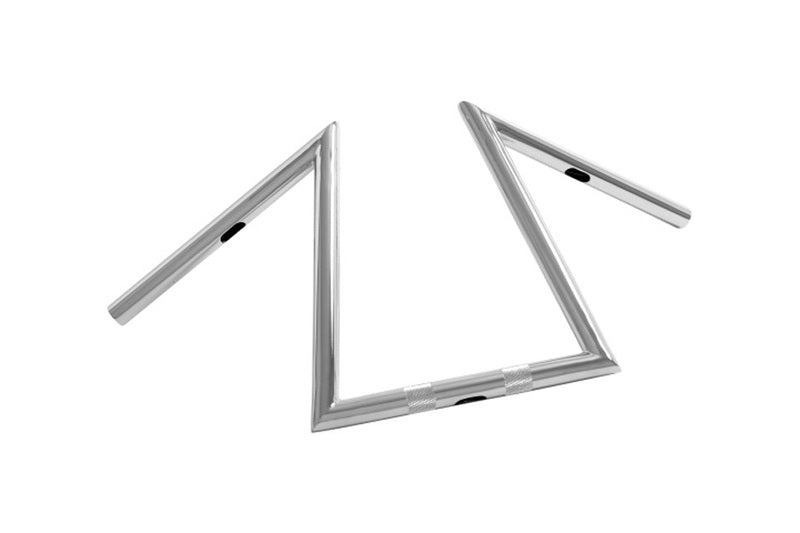 HIGHWAY HAWK Z-Bar Extreme 1 Zoll Lenker mit 3 Bohrungen, 630mm breit 300mm hoch, chrom