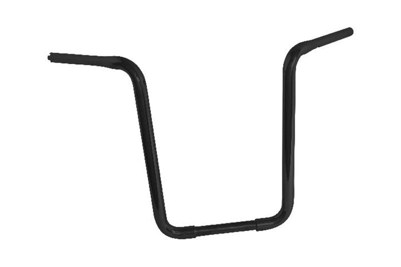 HIGHWAY HAWK Narrow Apehanger 1 Zoll Lenker mit 3 Bohrungen, 860mm breit 430mm hoch, schwarz matt