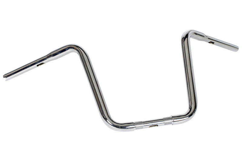 HIGHWAY HAWK Narrow Apehanger 1 Zoll Lenker mit 3 Bohrungen, 860mm breit 350mm hoch, chrom