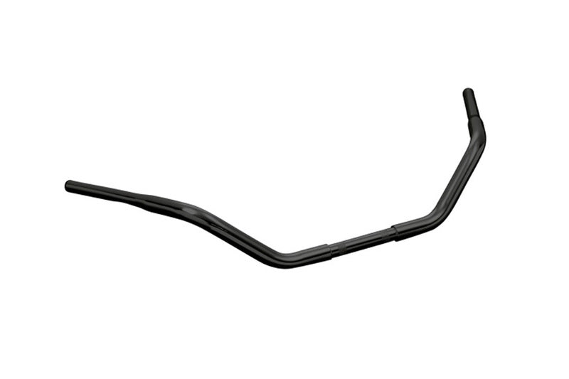 HIGHWAY HAWK Fat Custom 1 Zoll Lenker mit 3 Bohrungen, 900mm breit 140mm hoch, schwarz matt
