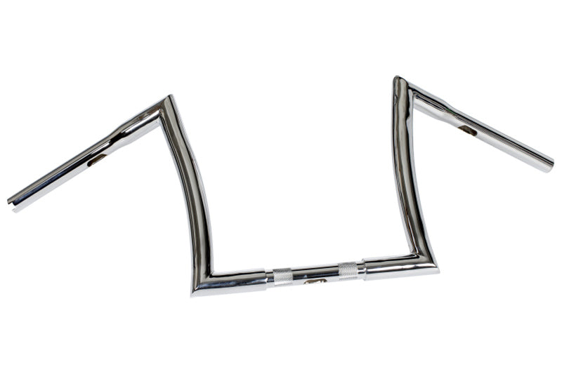 HIGHWAY HAWK Bad Ape 1 Zoll Lenker mit 3 Bohrungen, 800mm breit 260mm hoch, chrom