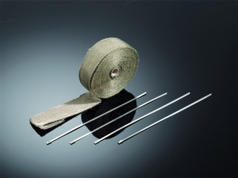 HIGHWAY HAWK Hitzeschutzband für Krümmer, 15m, titanium