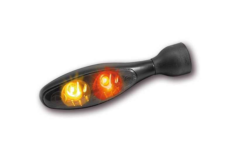KELLERMANN micro 1000 DF Dark 3in1 LED Blinker, schwarzes Gehäuse / getöntes Glas
