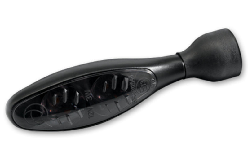 KELLERMANN micro 1000 DF Dark 3in1 LED Blinker, schwarzes Gehäuse / getöntes Glas