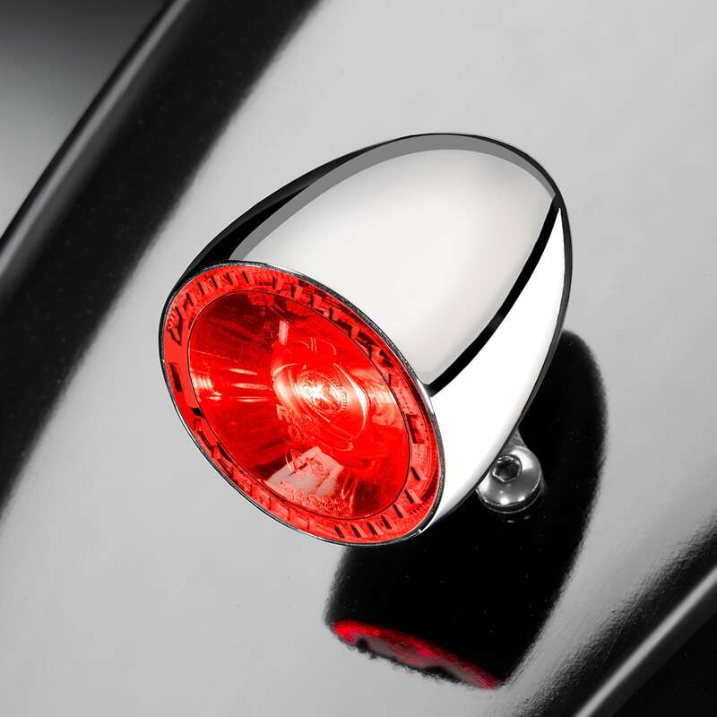 KELLERMANN Bullet 1000 RB Rücklicht, verchromtes Gehäuse / klares Glas