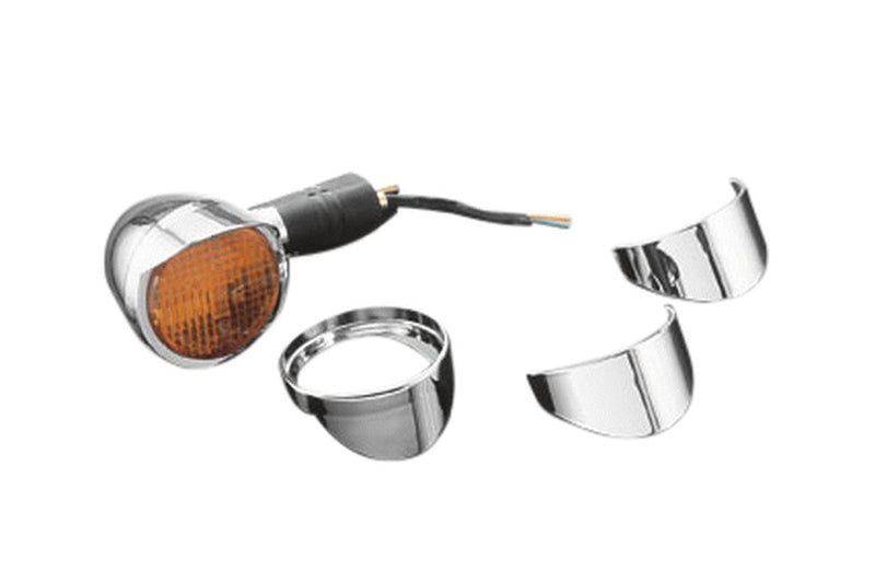 HIGHWAY HAWK Glatt Blinkerschirm für Honda gemäß Beschreibung, chrom
