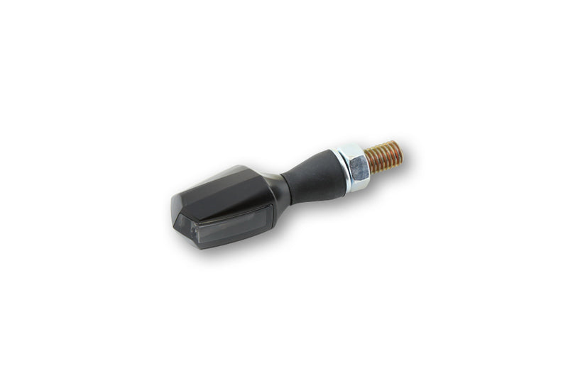 HIGHSIDER Smart BLOCK LED-Blinker, schwarzes Gehäuse, Rauchgraue Linse