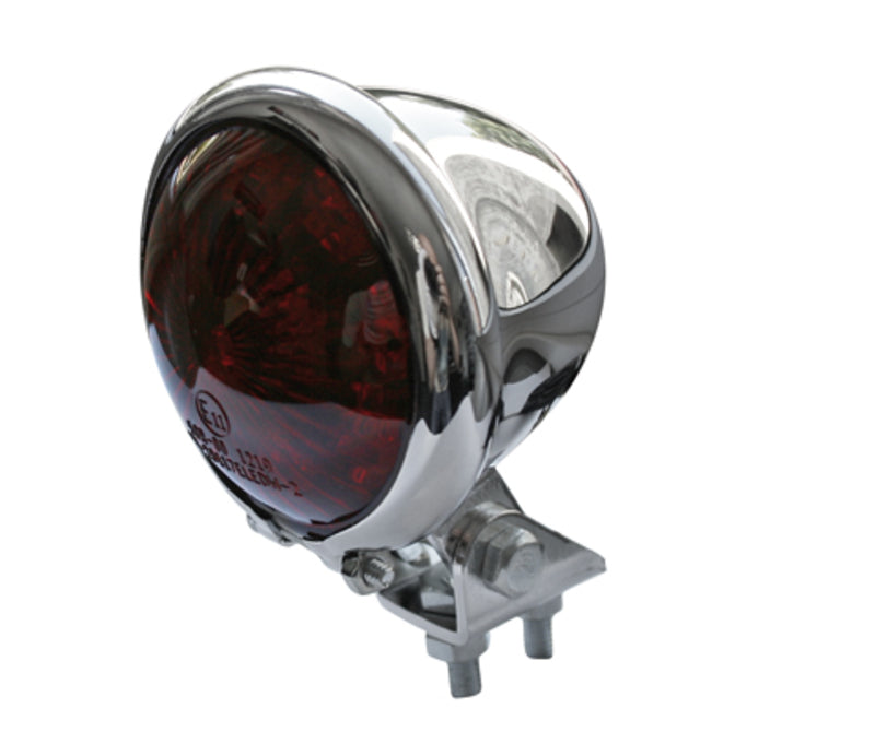 HIGHSIDER smart BATES STYLE LED-Rücklicht, Gehäuse verchromt, rote Linse