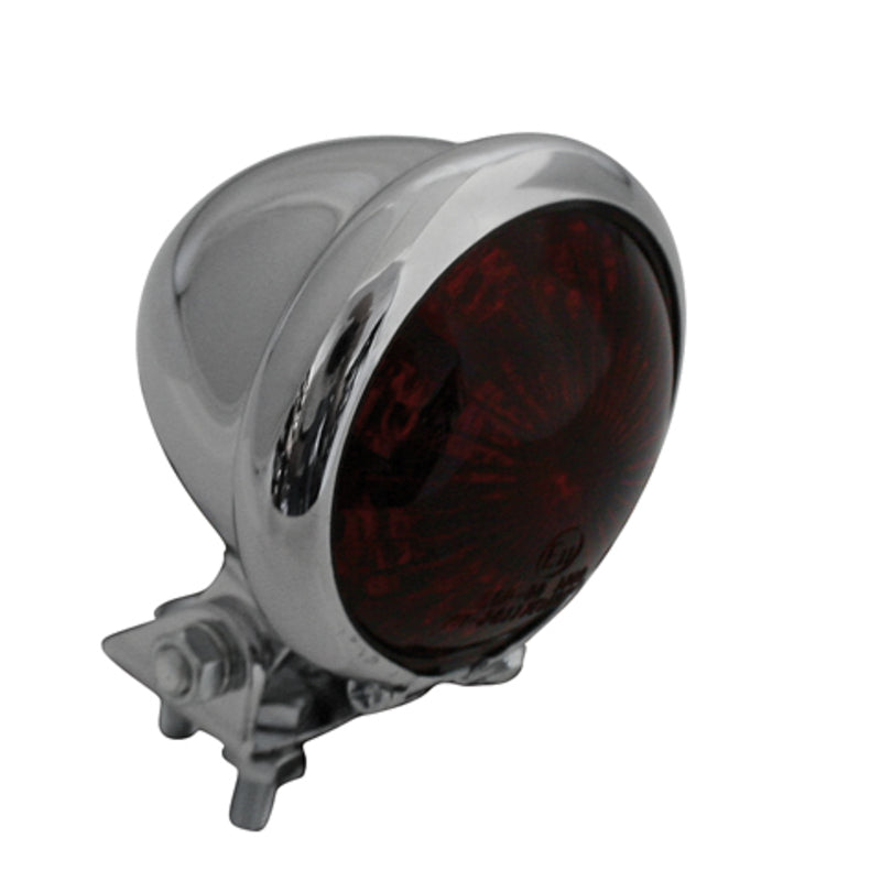 HIGHSIDER smart BATES STYLE LED-Rücklicht, Gehäuse verchromt, rote Linse