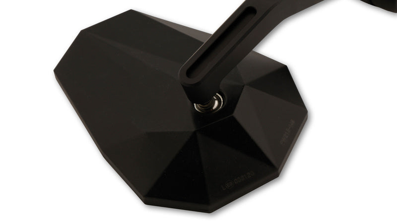 HIGHSIDER pro Lenkerendenspiegel Stealth-X7 Mit LED Blinker, Schwarz, E-geprüft (1pc)