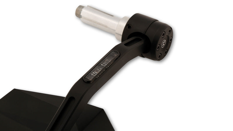HIGHSIDER pro Lenkerendenspiegel Stealth-X7 Mit LED Blinker, Schwarz, E-geprüft (1pc)
