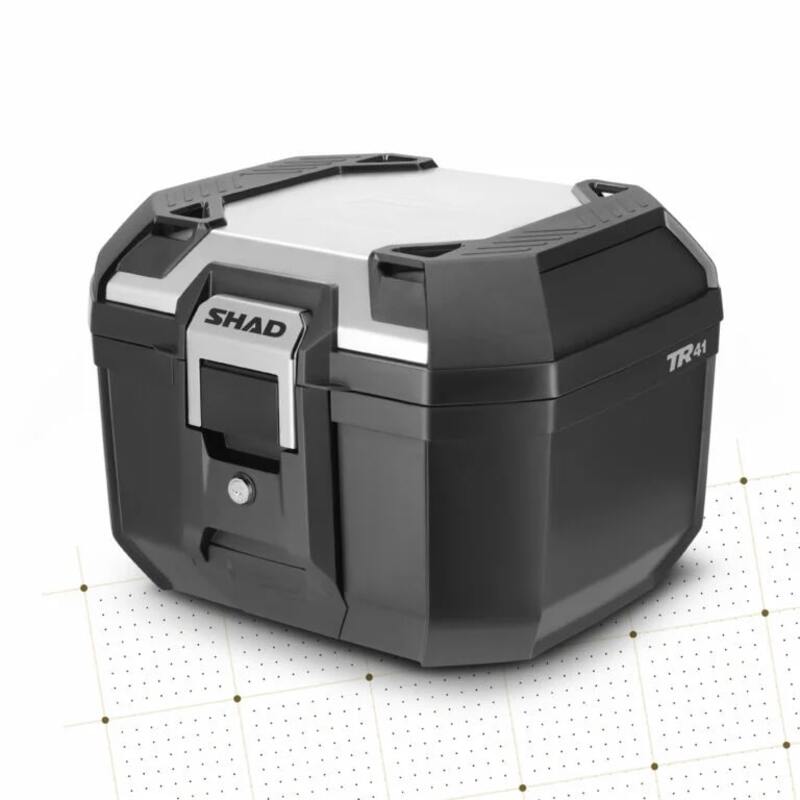 SHAD Topcase Terra 41 Schwarz/Alu-Abdeckung