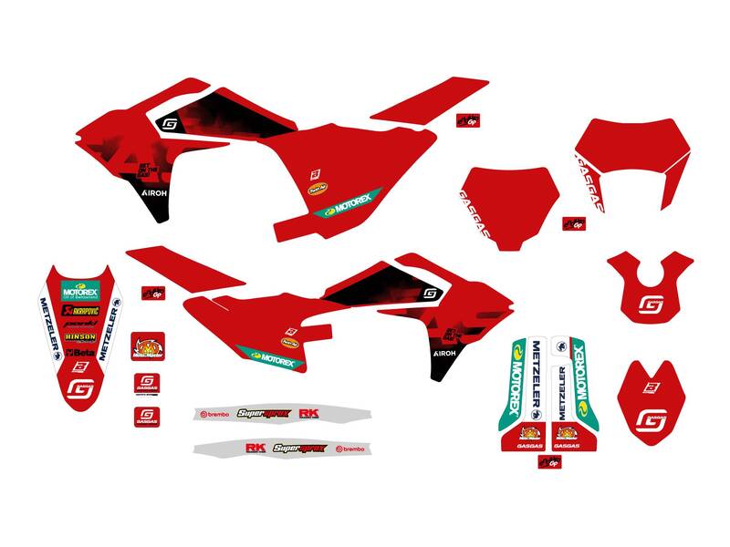 Replica Grafikaufkleber komplett Kit Gas Gas