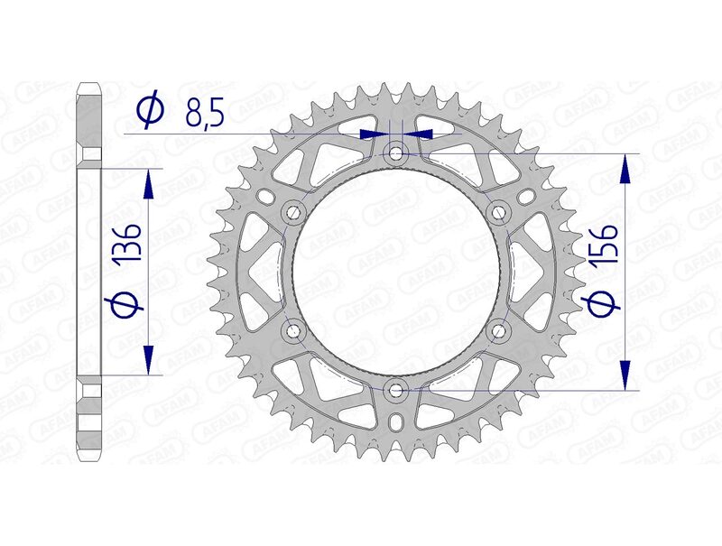 AFAM Alu Standard-Kettenrad – 520