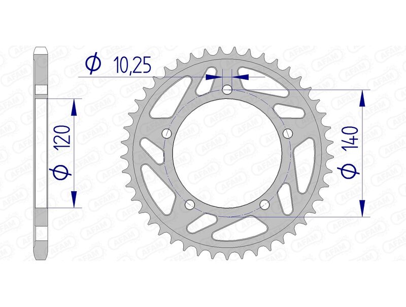 AFAM Alu Standard-Kettenrad - 520