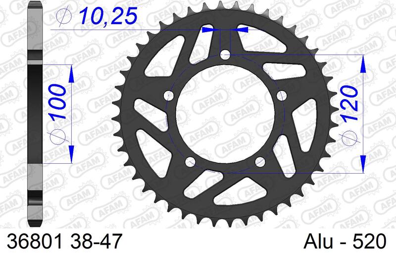 AFAM Alu Standard-Kettenrad - 520