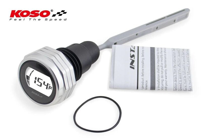 KOSO Ölmessstab LCD Anzeige - silbernes Gehäuse