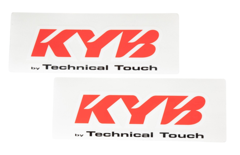 KYB Gabel-Aufkleber Set Rot - Technical Touch