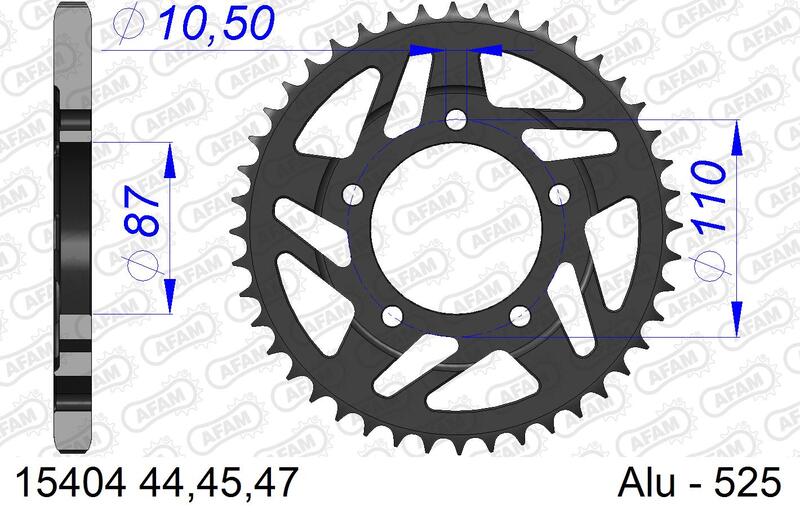 AFAM Alu Standard-Kettenrad – 525