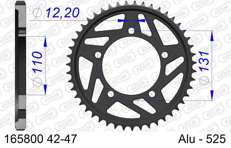 AFAM Alu Standard-Kettenrad – 525