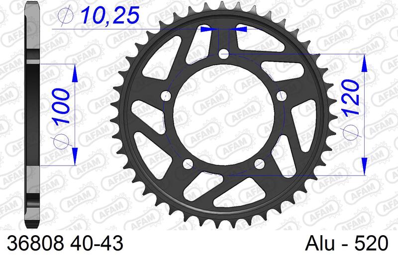 AFAM Alu Standard-Kettenrad – 520